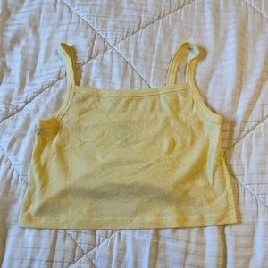 Urban Outfitter’s yellow cropped tank top